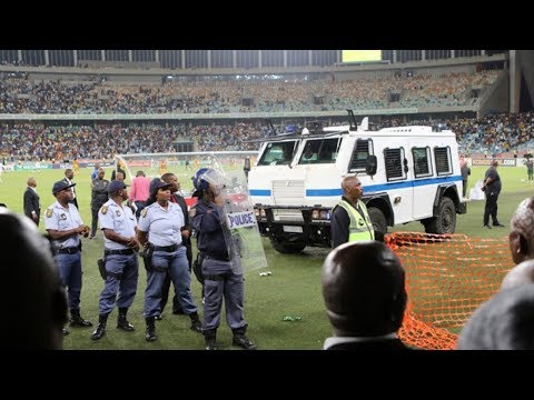 Chaos at Moses Mabhida Stadium after Kaizer Chiefs VS Free State Stars Nedbank Cup match