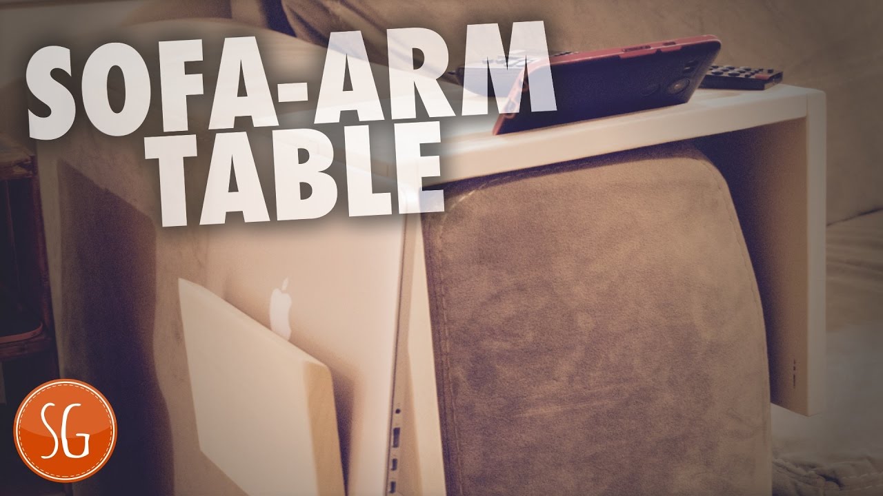 How to make a sofa arm table - YouTube