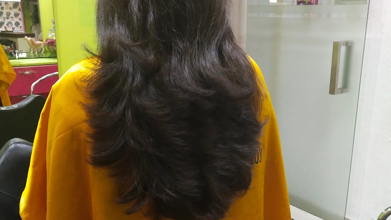 Haircut-Back full layer cut /ഹെയർകട്ട്‌ - സിംപിൾ ലയർ കട്ട്