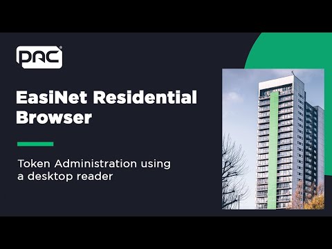 PAC EasiNet Residential Browser - Add Tokens using Desktop Reader
