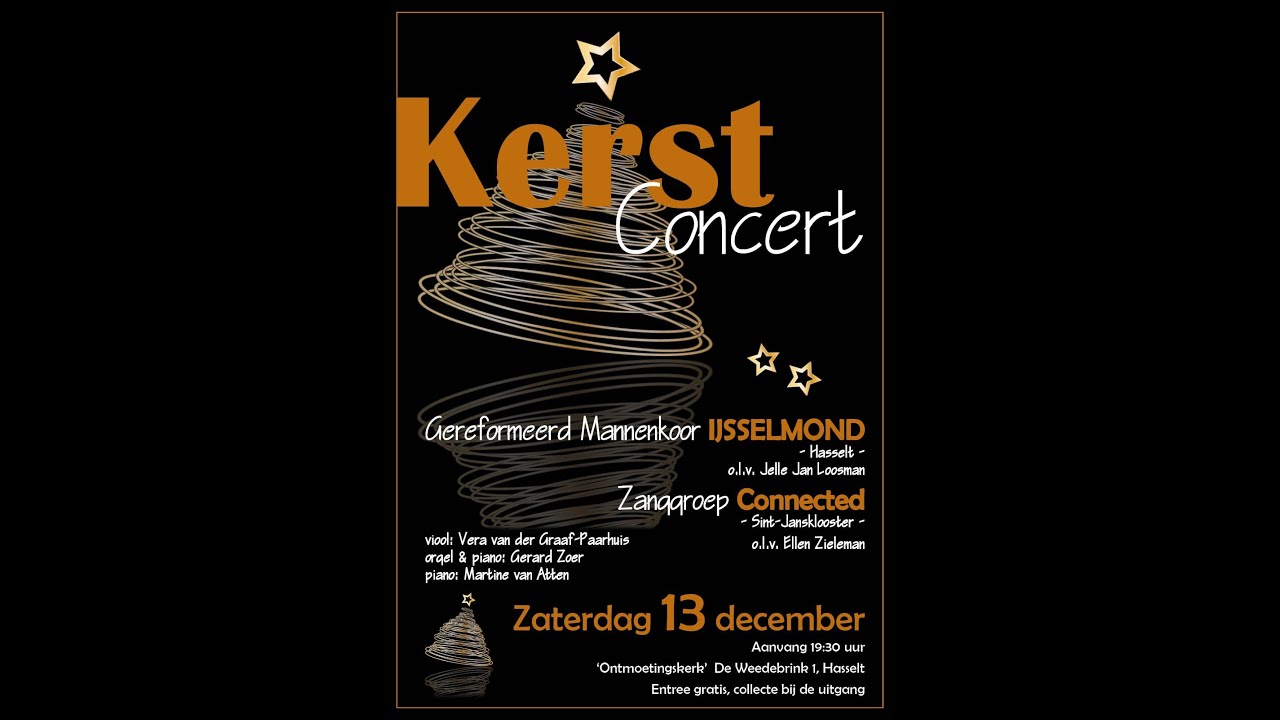 Kerst concert Gereformeerd Mannenkoor Ijsselmond - Hasselt