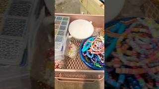 Part 1 organizing my fav beads #bracelet #fypシ