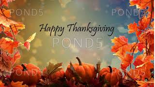 Happy Thanksgiving 04   Virtual Green Screen Background Loop
