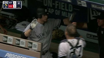 NYY@CLE: Headley plates Gardner with a sac fly