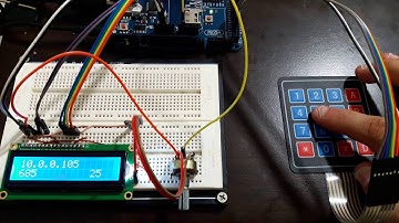 Arduíno Slack Bot + Keypad + LAN + Analog input