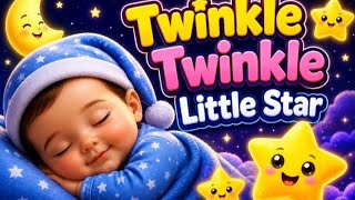 Twinkle Twinkle Little Star ⭐ | Cute Baby Nursery Rhyme | Kids Songs & Bedtime Lullaby