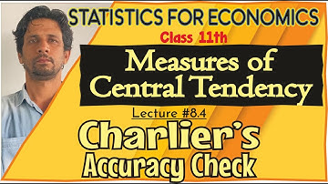 Measures of Central Tendency |#5| Charlier