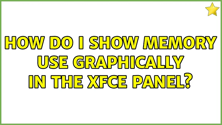 Ubuntu: How do I show memory use graphically in the Xfce panel?