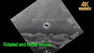 The Pentagon "Gimbal" UFO - Enhanced 4k version, rotated and better sound