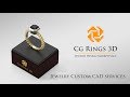 Bague Boule - Bijoux 3D CAO