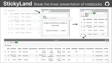 Demo Video "StickyLand: Breaking the Linear Presentation of Computational Notebooks"