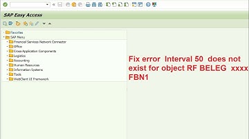 Fix error  Interval 50  does not exist for object RF BELEG    xxxx   FBN1
