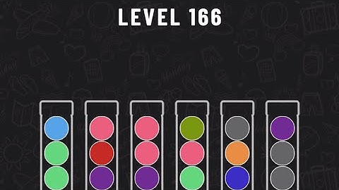 Ball Sort Puzzle Level 166 #ballsortpuzzle #ballsortpuzzlegameplay #puzzlegame #mobilegames
