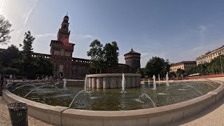 View Of Sforzesco Castle Milan, Italy