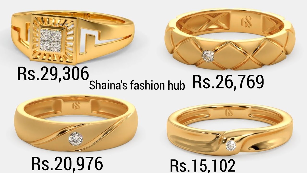 Golden (base) GR26 Men Brass Finger Ring, 10 at Rs 170/piece in Surat | ID:  2851237954733