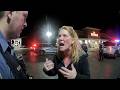 Woman Was So DRUNK, She Drove With NO Front Tire—Sparks Flying Everywhere