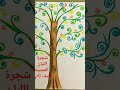 رسم شجرة اللبان العجيبه موجوده على القناه Fnon1