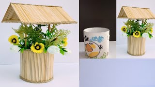DIY/How to Recycle Broken Cup/ Broken Cup Craft Idea/Home Decor/Room Decor/Flower Vase