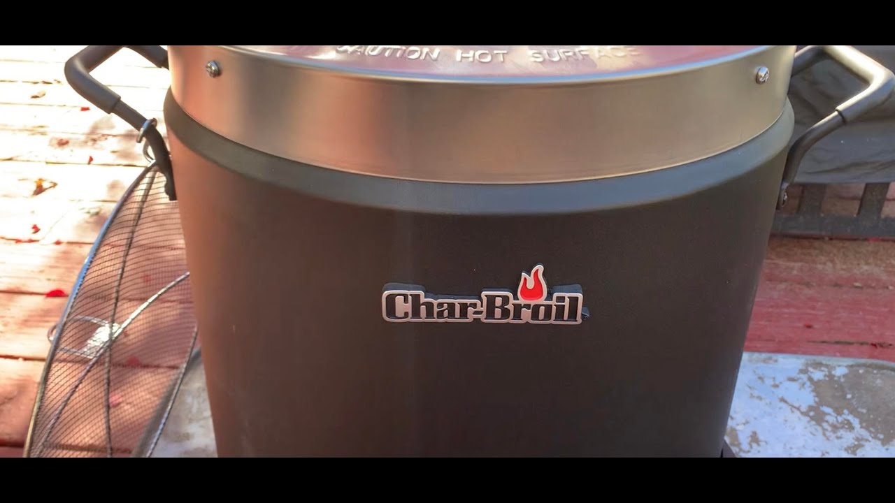 Фритюрница для индейки Char-Broil Big Easy без масла. Использую впервые. Мне очень нравится.