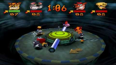 Crash Bash SPLASH DASH PS1 Gameplay