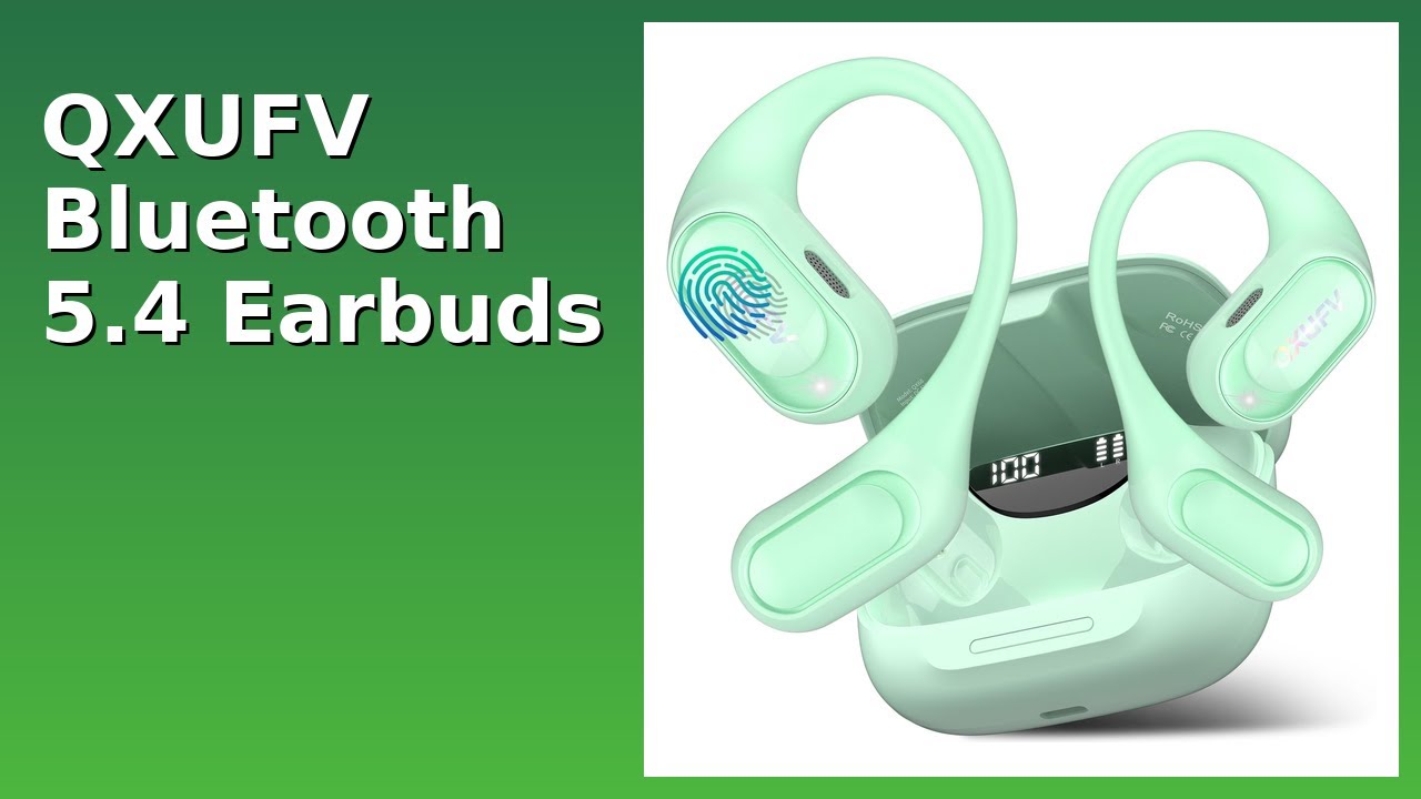 QXUFV Auricolari wireless, Bluetooth 5.4, multifunzione, touch QXUFV Auricolari wireless, Bluetooth 5.4, multifunzione, touch