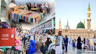 جولة مميزة في سوق بلال بالمدينة وطريقي إلى المسجد النبوي وشوفوا أجواء روحانية مساء الخميس ماشاءالله