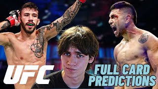 UFC Fight Night Nicolau vs. Perez Full Card Predictions!