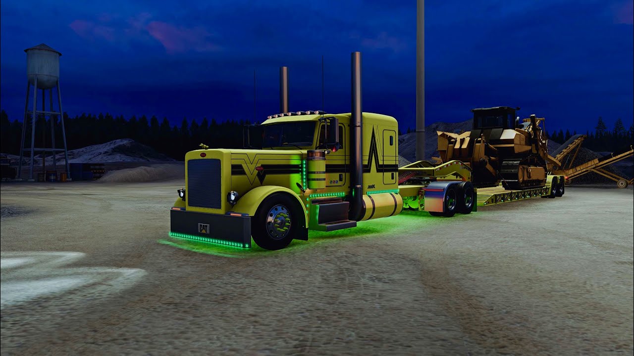 Long Hauling HEAVY Equipment | American Truck Simulator | 4K