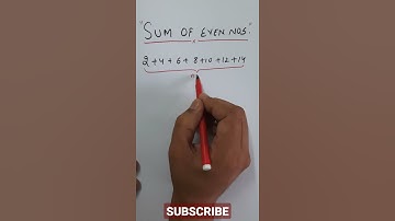 #Shorts Vedic Maths: Sum of Even Numbers |Series of even numbers |Faster Maths |Mental Maths #Shorts