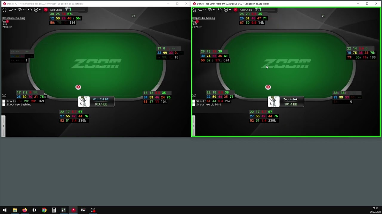 Сессия №34. PokerStars Zoom NL 5. (09.02.2023)