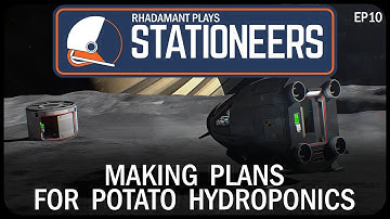 Making Plans For Potato Hydroponics in Stationeers - Crashlanded on Mimas // EP10