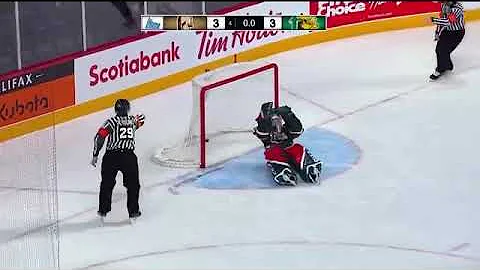 Alexis Dube slides home a beautiful spinning backh...