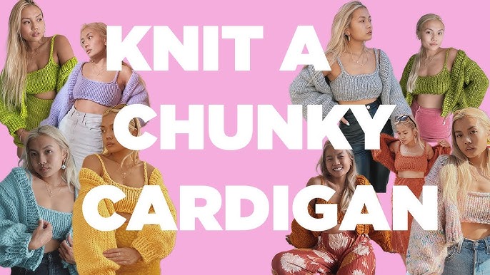 Easy Knitting Pattern - Carla Chunky Knit Cropped Cardigan Pattern – King &  Eye