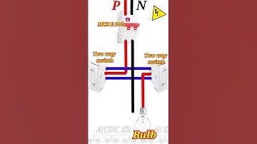 Two way switch connection #2wayswitch #staircase