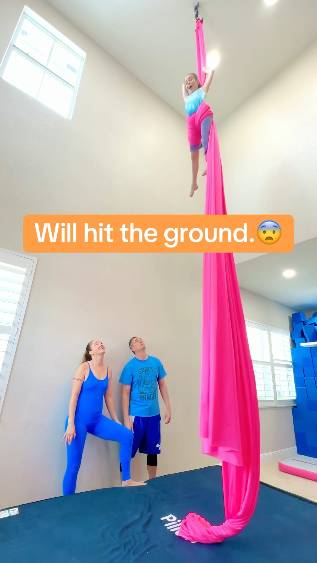 Mom Reacts to kid HITTING the Ground!?