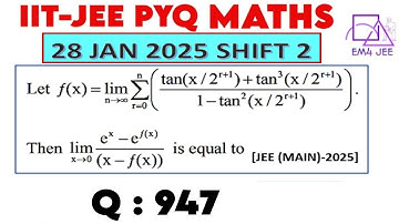 Let f(x) = lim n tends to infinity  sigma r = 0 to r =n   ((tan(x/2^(r+1) )+〖tan〗^3 (x/2^(r+1) ))/(1