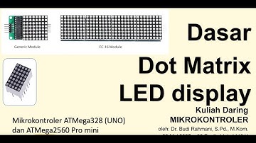 Pengenalan Dot matrix display | Mikrokontroler | Kelas 48 | Budi Rahmani | STMIK Banjarbaru | 10
