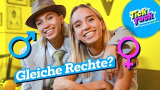 Gleichberechtigung für Frau und Mann (with english subtitles) | TickTack Zeitreise mit Lisa und Lena