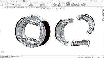 How To Design & assemble Splendor Bike Brake shoe in Solid works #solidworks #splendor #youtube
