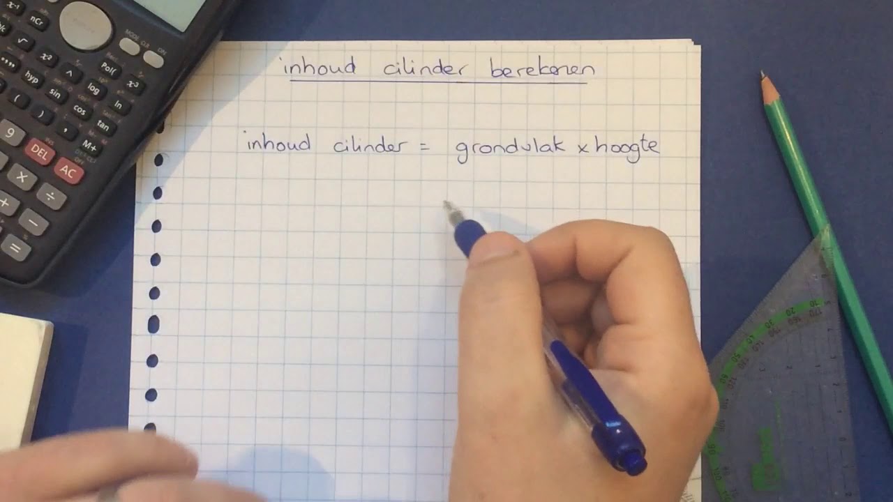 Inhoud cilinder berekenen YouTube