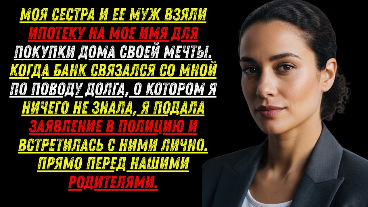 Моя сестра и её муж взяли ипотеку на моё имя для своего…
