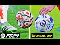 Ea sports fc 24 vs efootball 2024  comparison  graphics gameplay faces free kick  fujimarupes