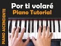 POR TI VOLARÉ (Time to say goodbye) -Andrea Bocceli//Tutorial Piano