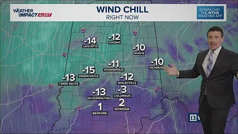Arctic cold sticks around Monday but a warm front is approaching for tomorrow