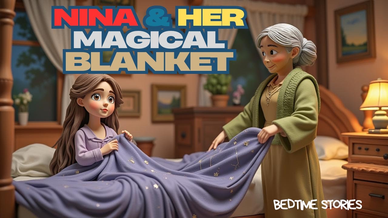 Nina and the Magical Blanket | A Magical Bedtime Story for Kids 🌌