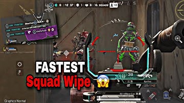 Fastest 1vs3 squad Wipe in Apex Legends Mobile