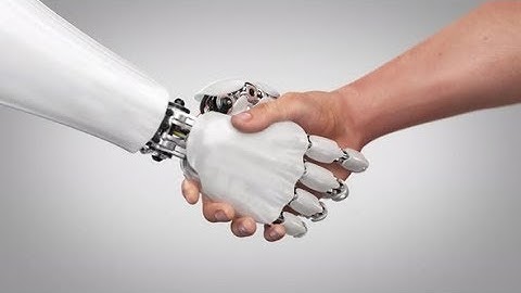 Robot and Man Shaking Hands | Motion Graphics - Videohive template