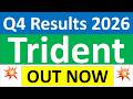 Trident Q4 results 2026 | Trident results today | Trident Share News | Trident Share latest news