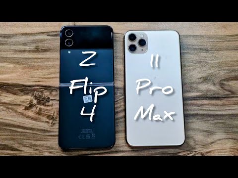 Video Samsung Galaxy Z Flip 4 vs iPhone 11 Pro Max - youtube