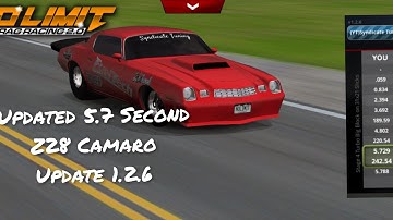 No Limit Drag Racing 2.0: Updated Z28 Camaro 5.7 Second Tune (Update 1.2.6) Read Description